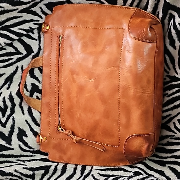 Old Trend Modern Vintage cognac leather bag NWOT - Picture 3 of 7